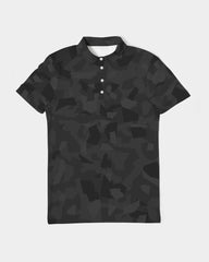 AV Black Camo Men's Slim Fit Short Sleeve Polo