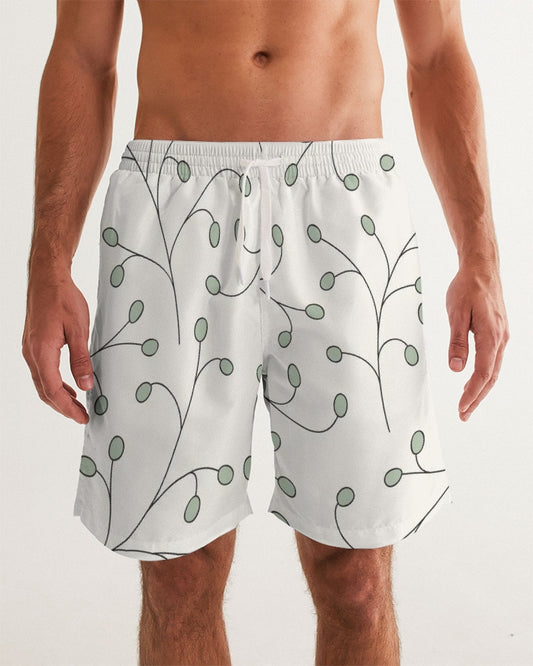 Men's Twigs Swim Trunks — bold all-over print by AmbiVirile, front view