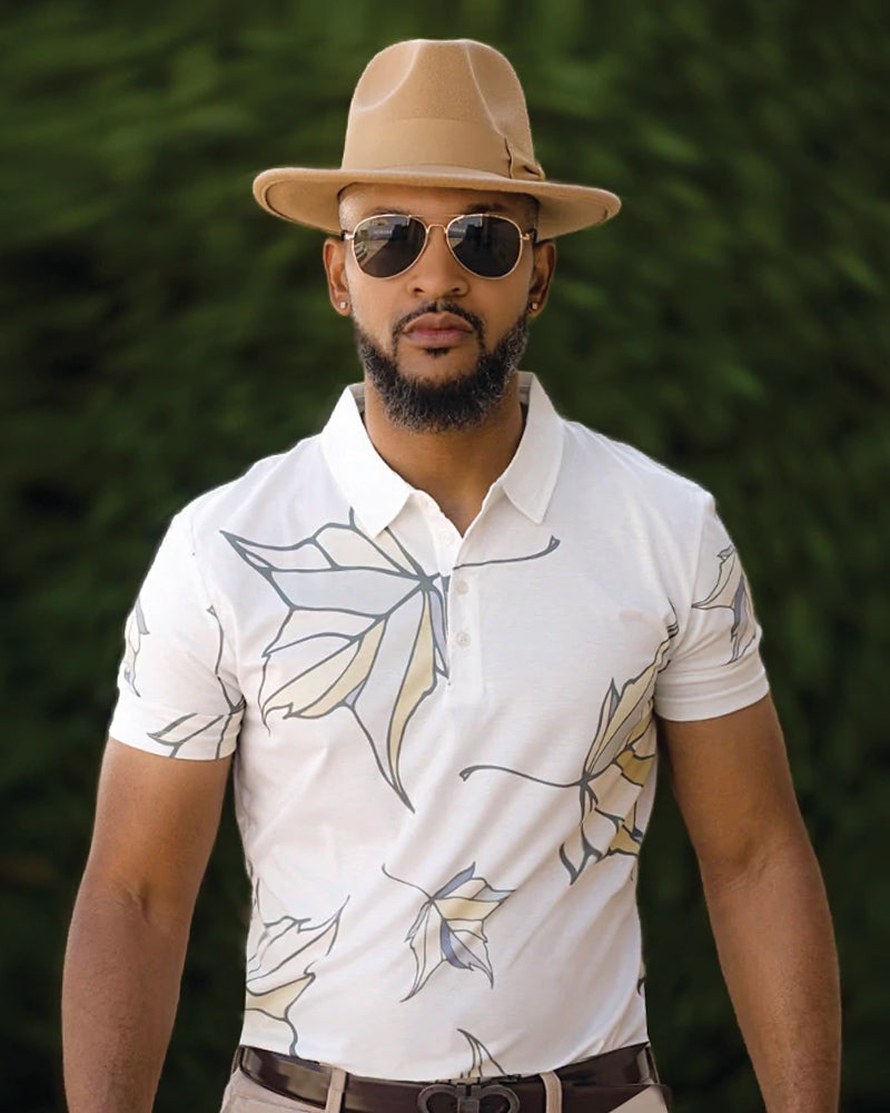 Leaf Me Slim Fit Polo